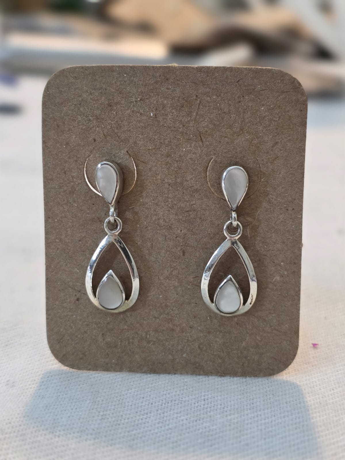 Brinco em Prata e Madrepérola bf381