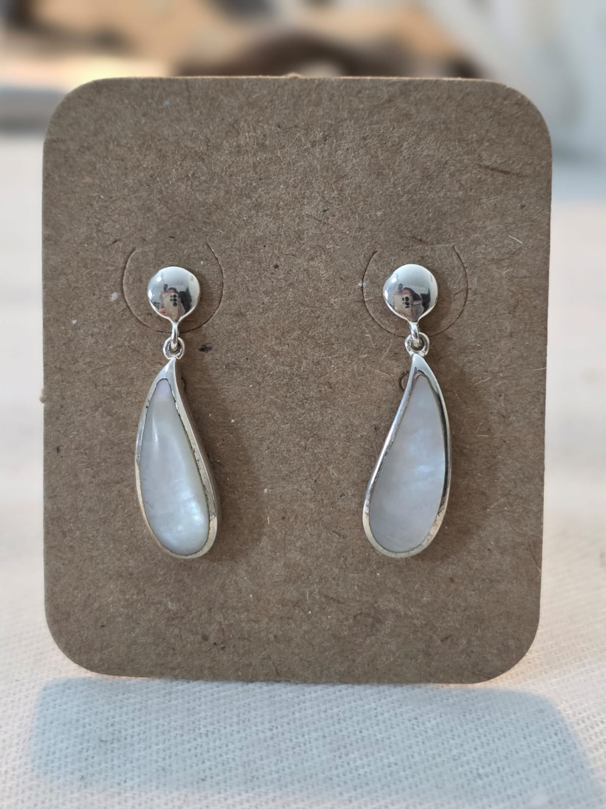 Brinco em Prata e Madrepérola bf384