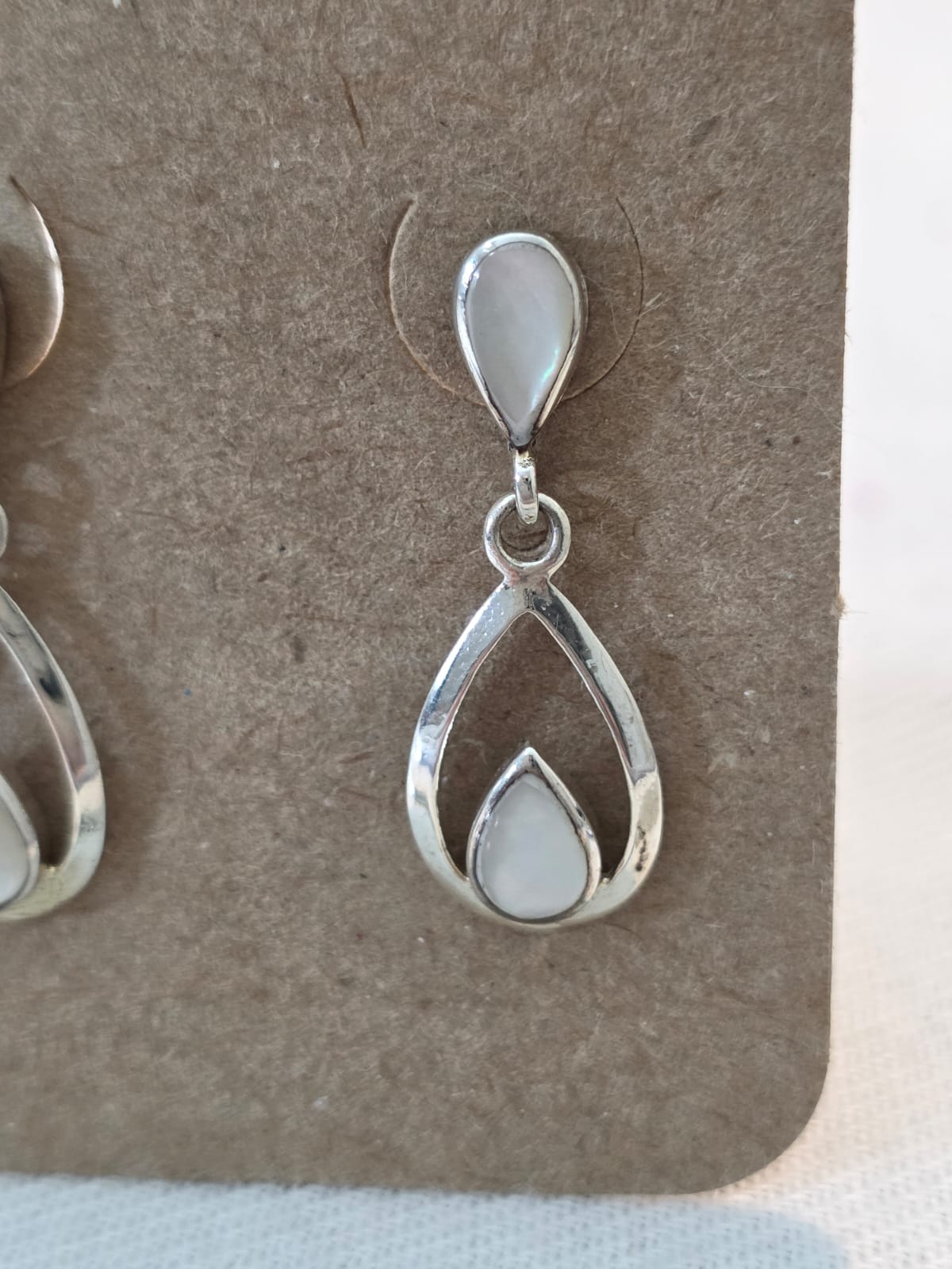 Brinco em Prata e Madrepérola bf381