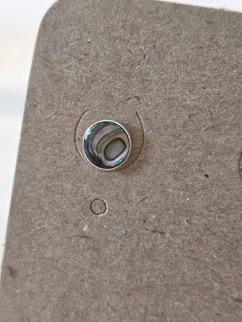 Brinco em Prata e Abalone bf390a.