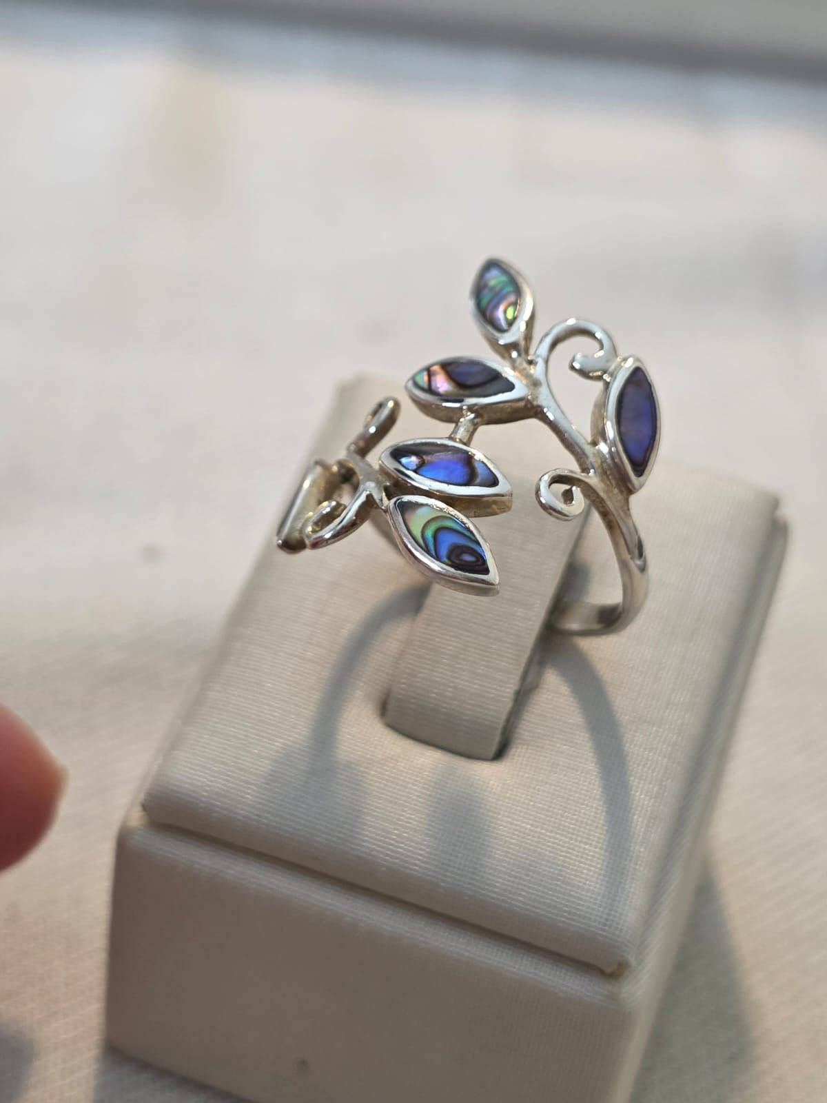 Anel em Prata 925 Abalone af184