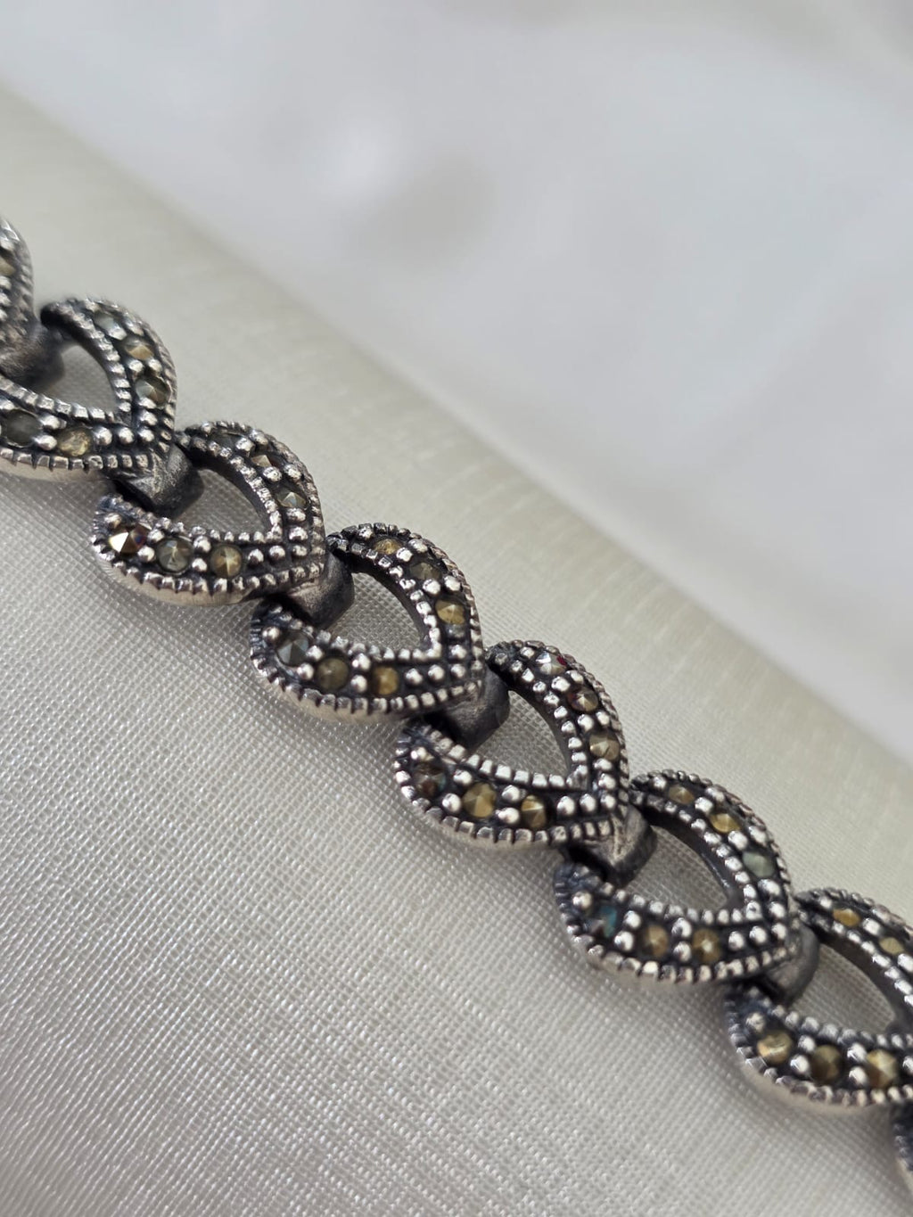 Pulseira em Prata 925 e Marcassitas p73