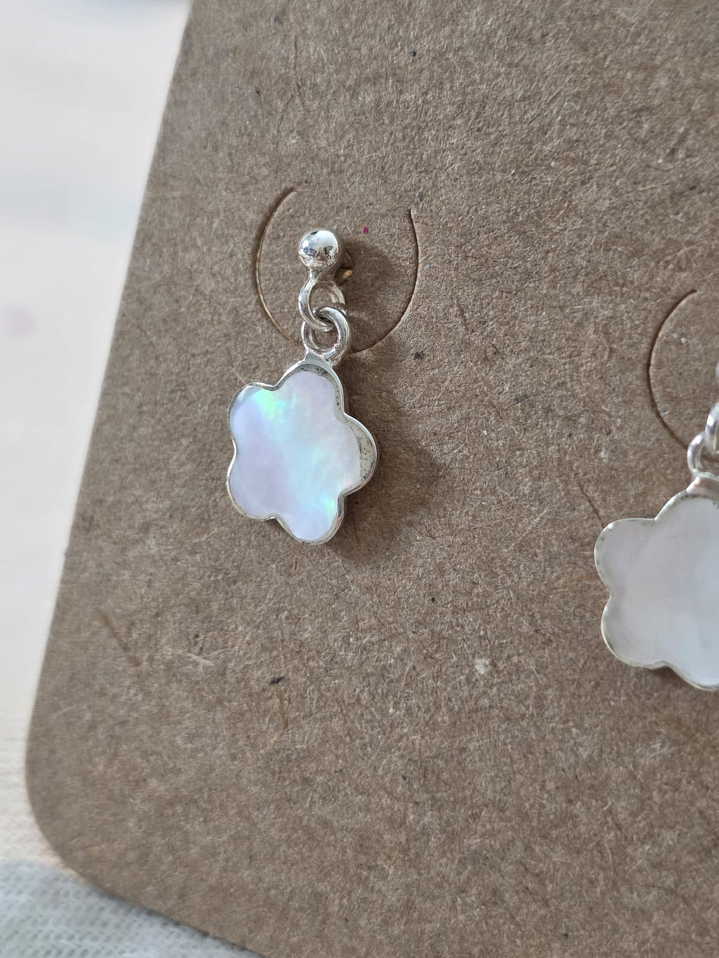 Brincos em Prata 925 e madrepérola bf397a