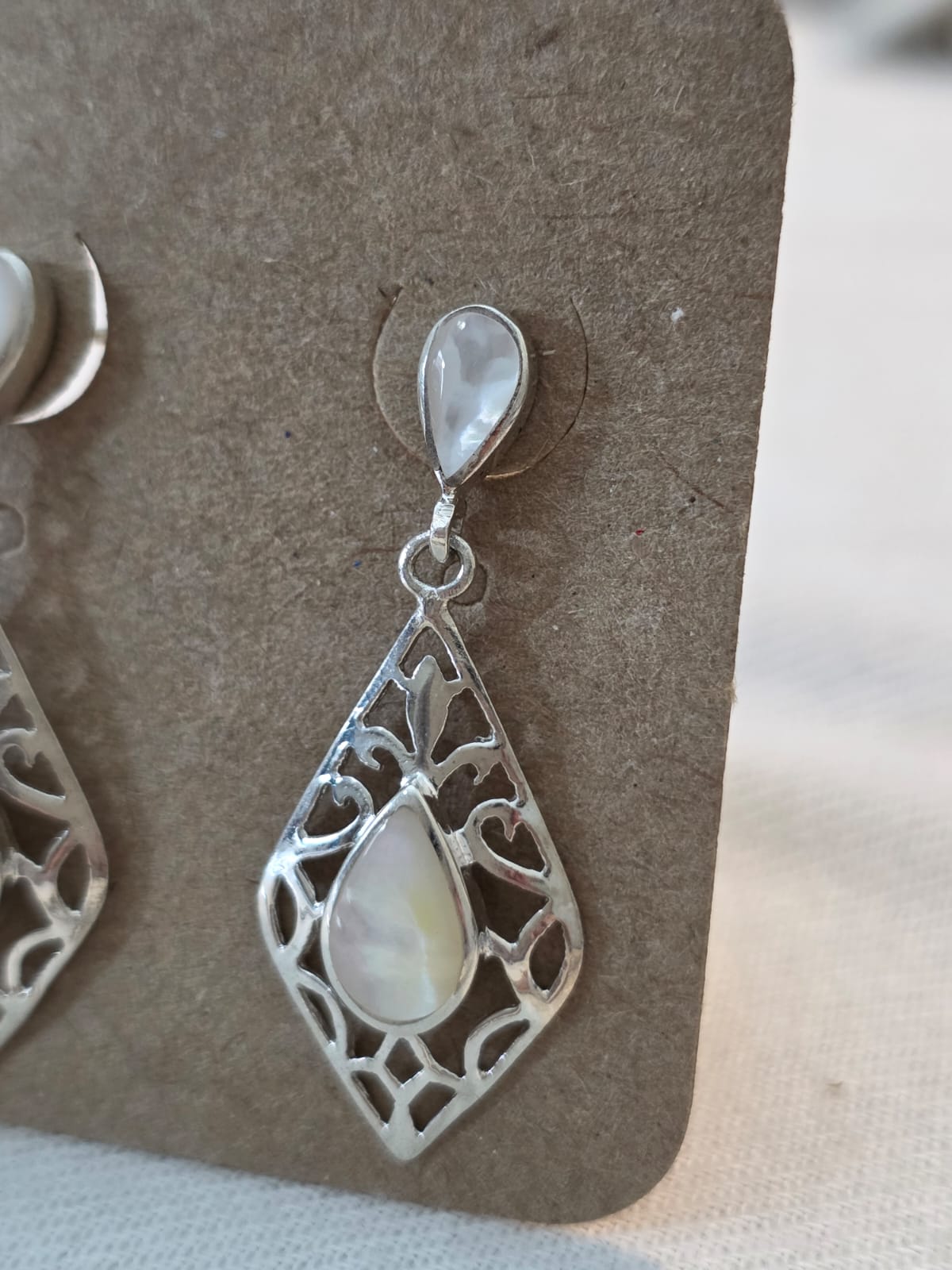 Brinco em Prata e Madrepérola bf262