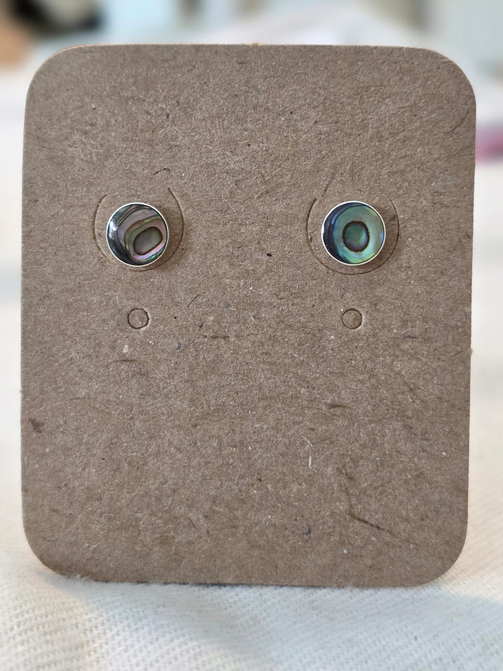 Brinco em Prata e Abalone bf390a.