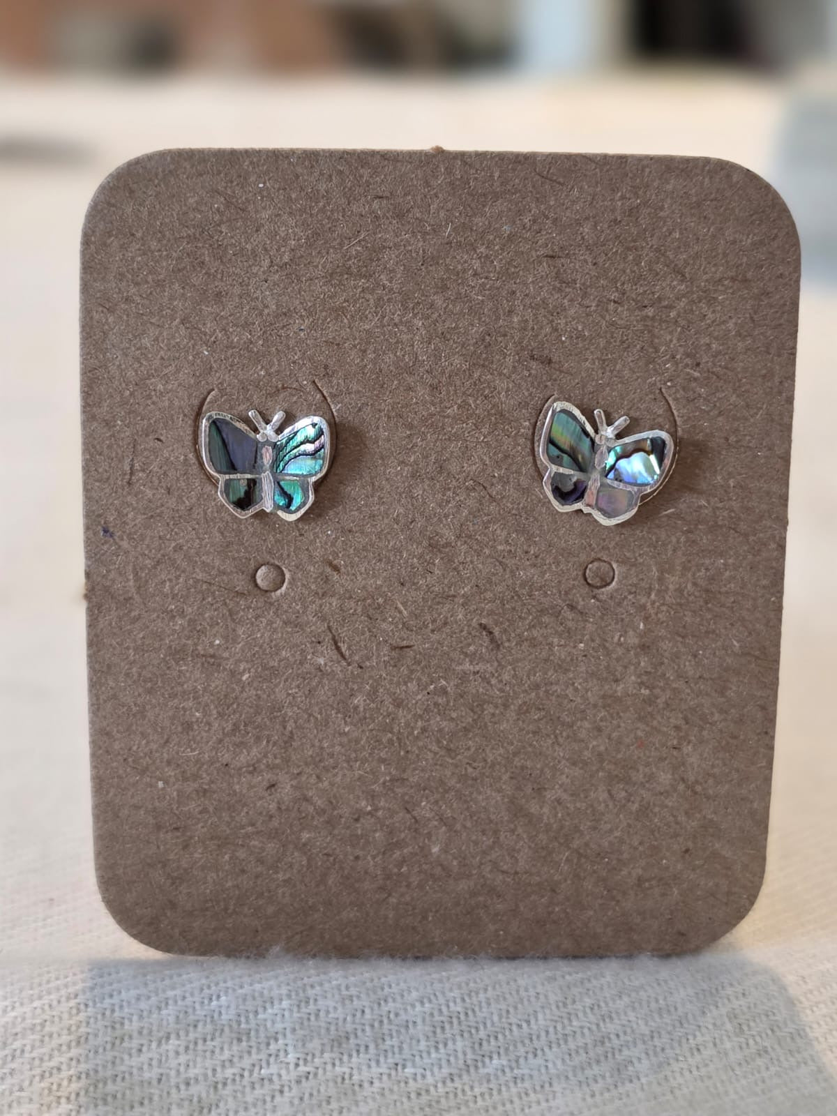 Brincos em Prata 925 e Abalone bb16.