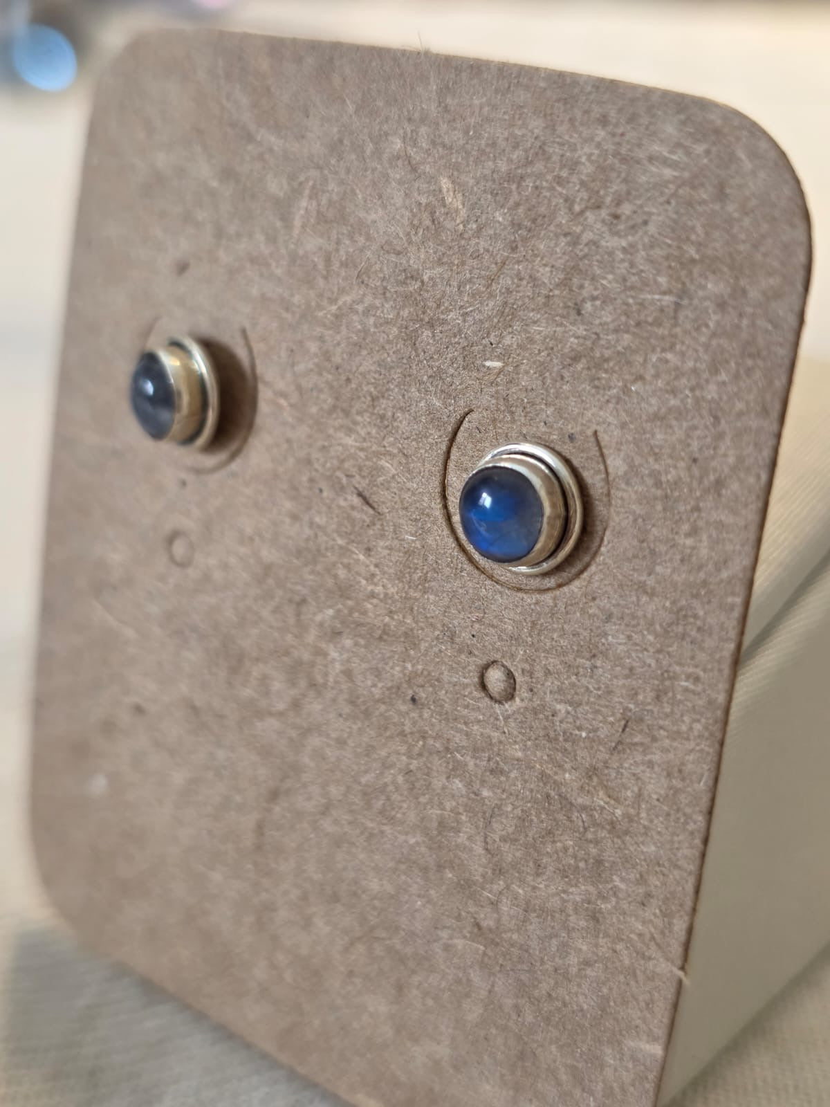 Brincos em Prata 925 e Pedra da Lua bf213.