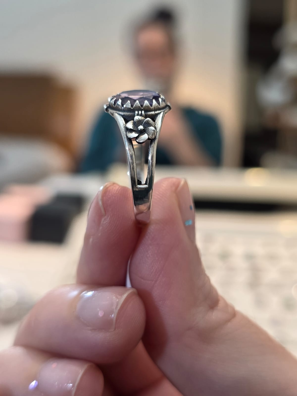 Anel em Prata 925 e  Ametista af354a