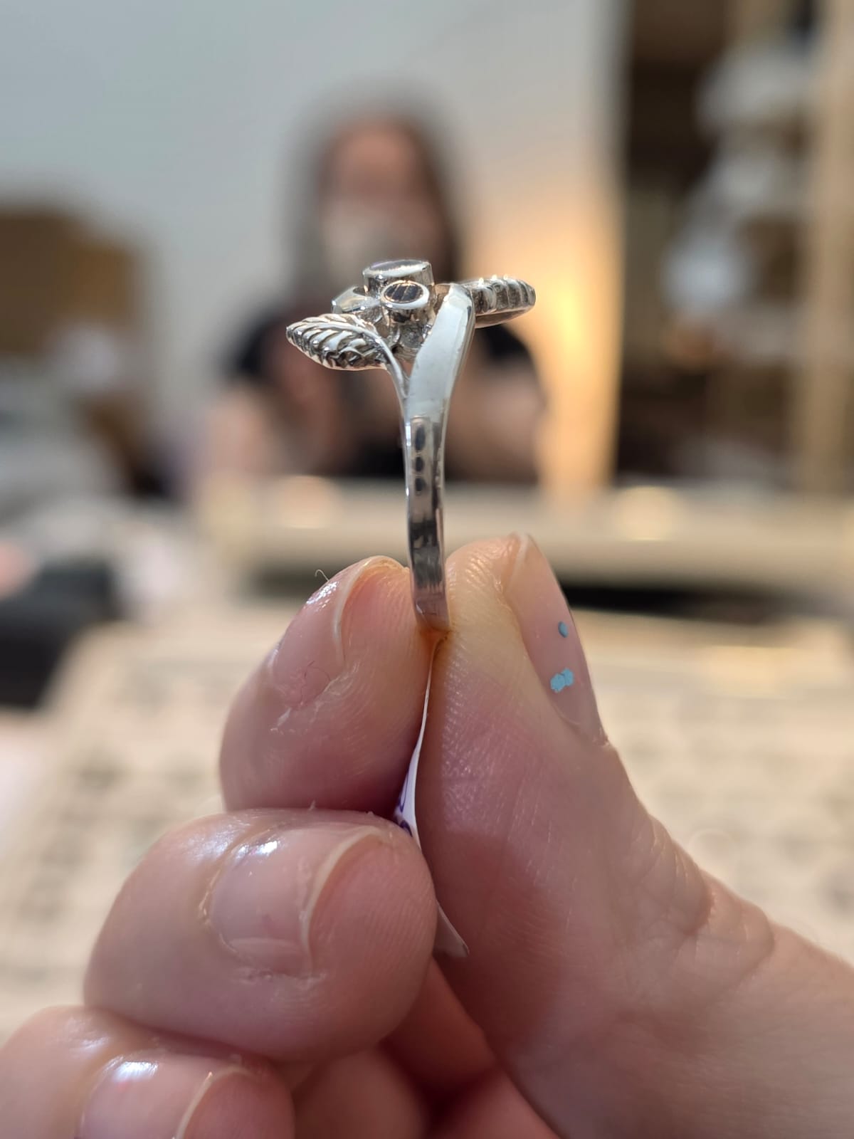 Anel em Prata 925 e Abalone af478