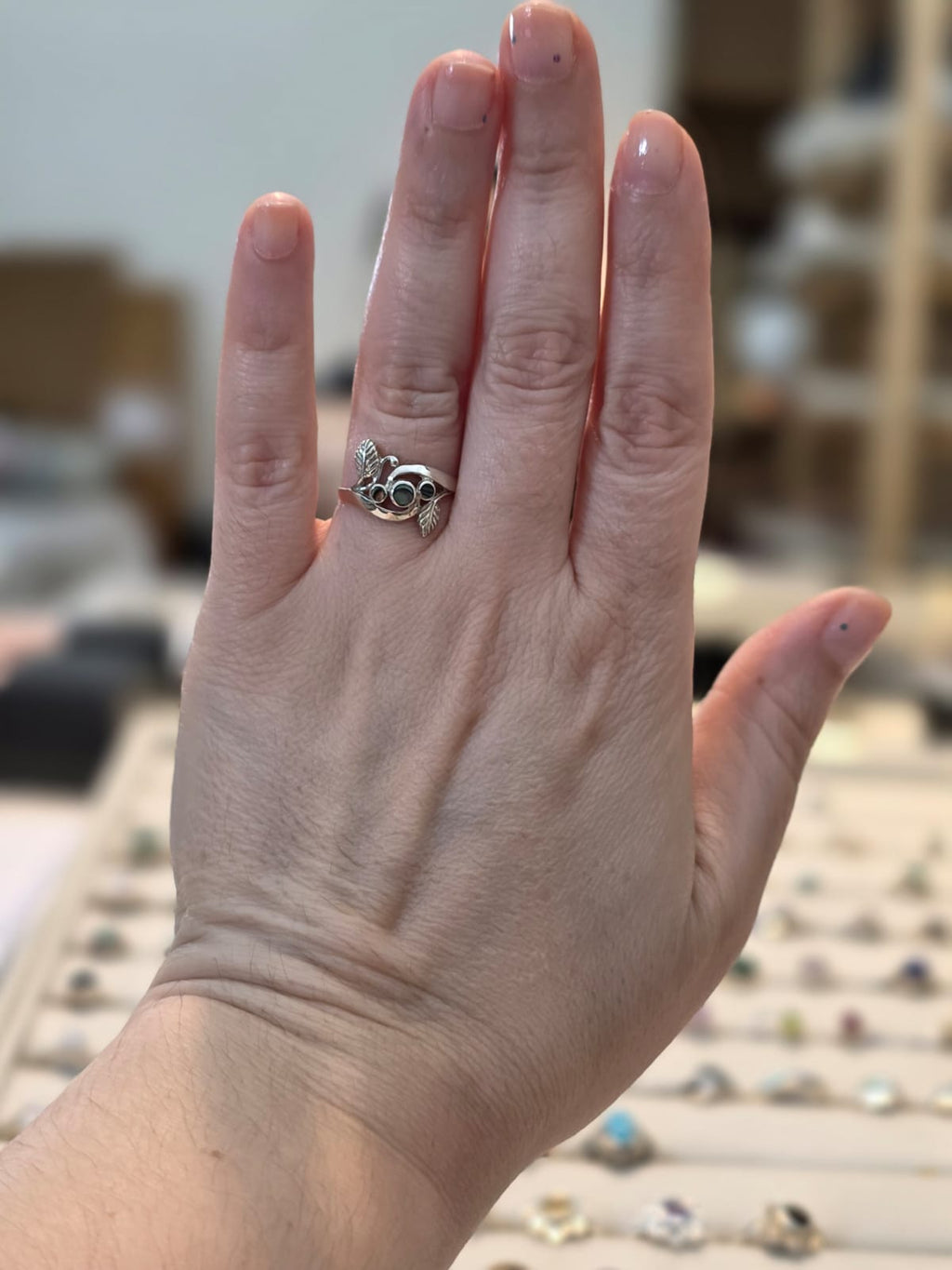 Anel em Prata 925 e Abalone af478