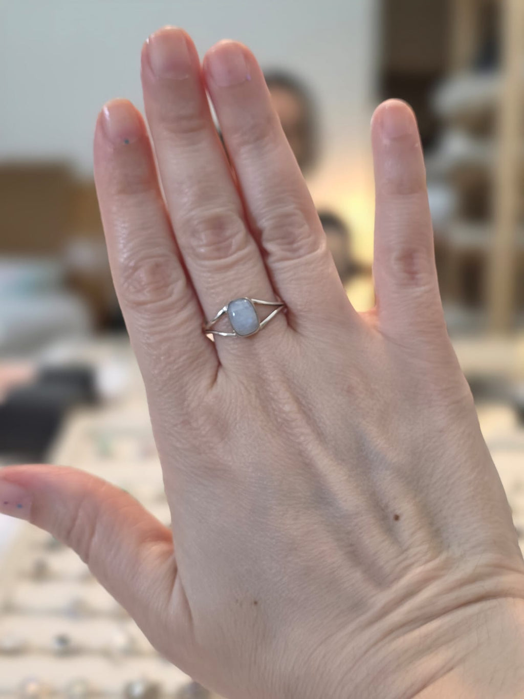 Anel Prata 925 e Pedra da Lua af506b