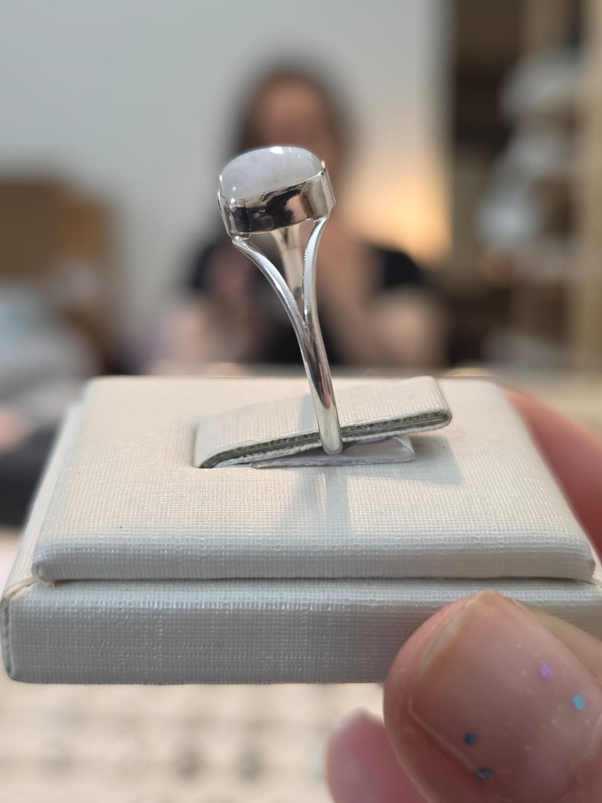 Anel Prata 925 e Pedra da Lua af506b