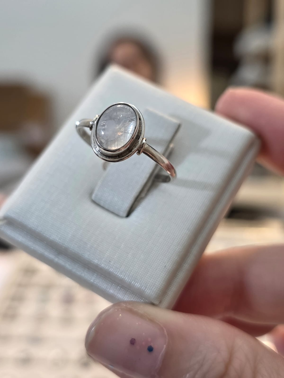 Anel em Prata 925 e Pedra da Lua af503a