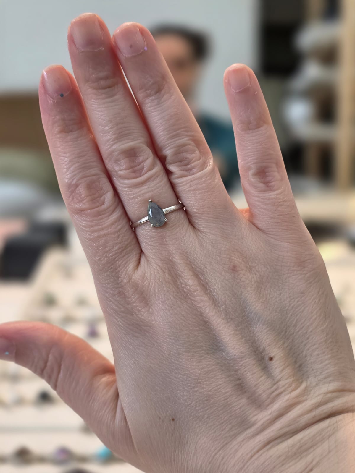 Anel em Prata 925 e Labradorita af474b.