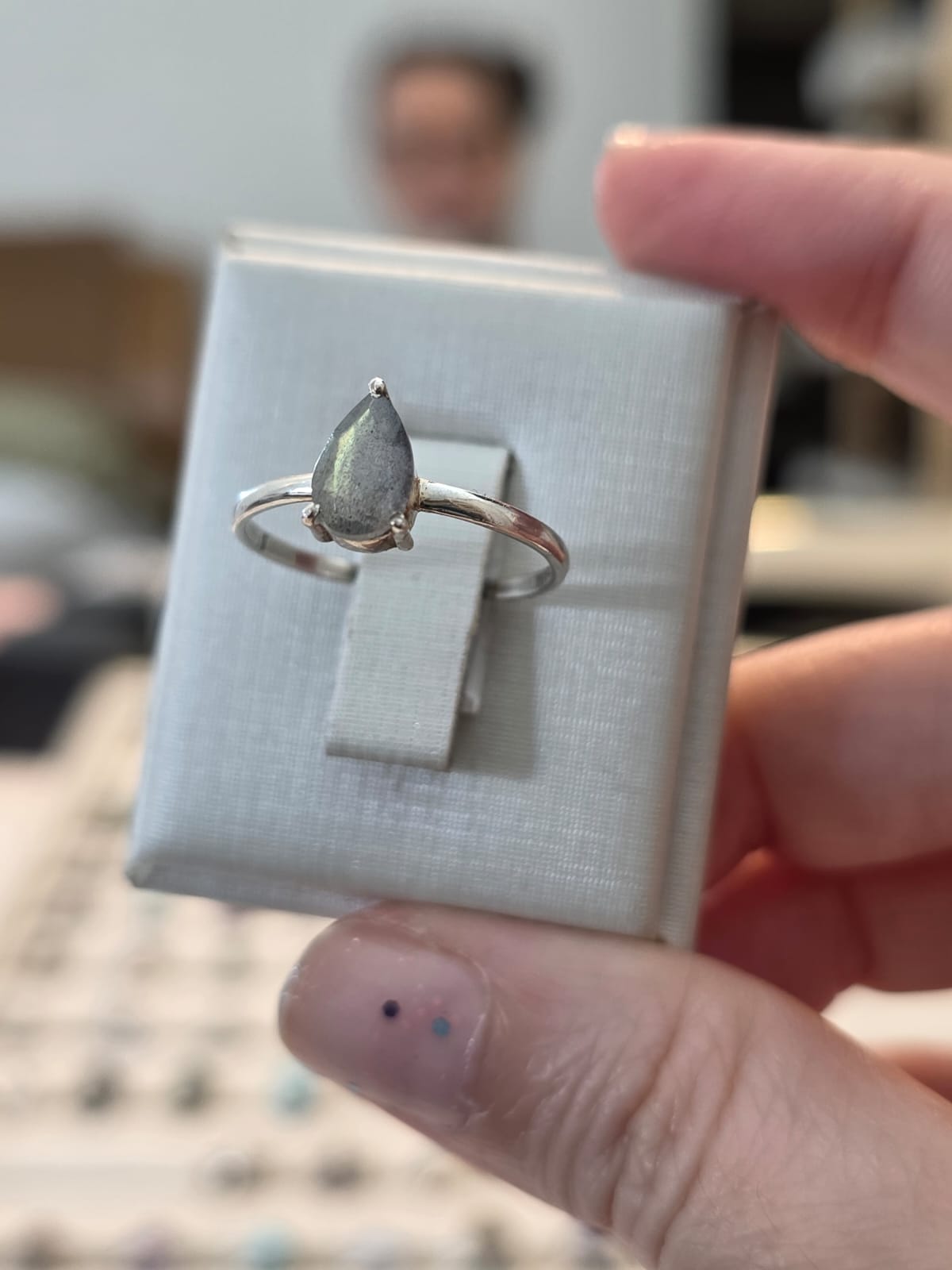 Anel em Prata 925 e Labradorita af474b.