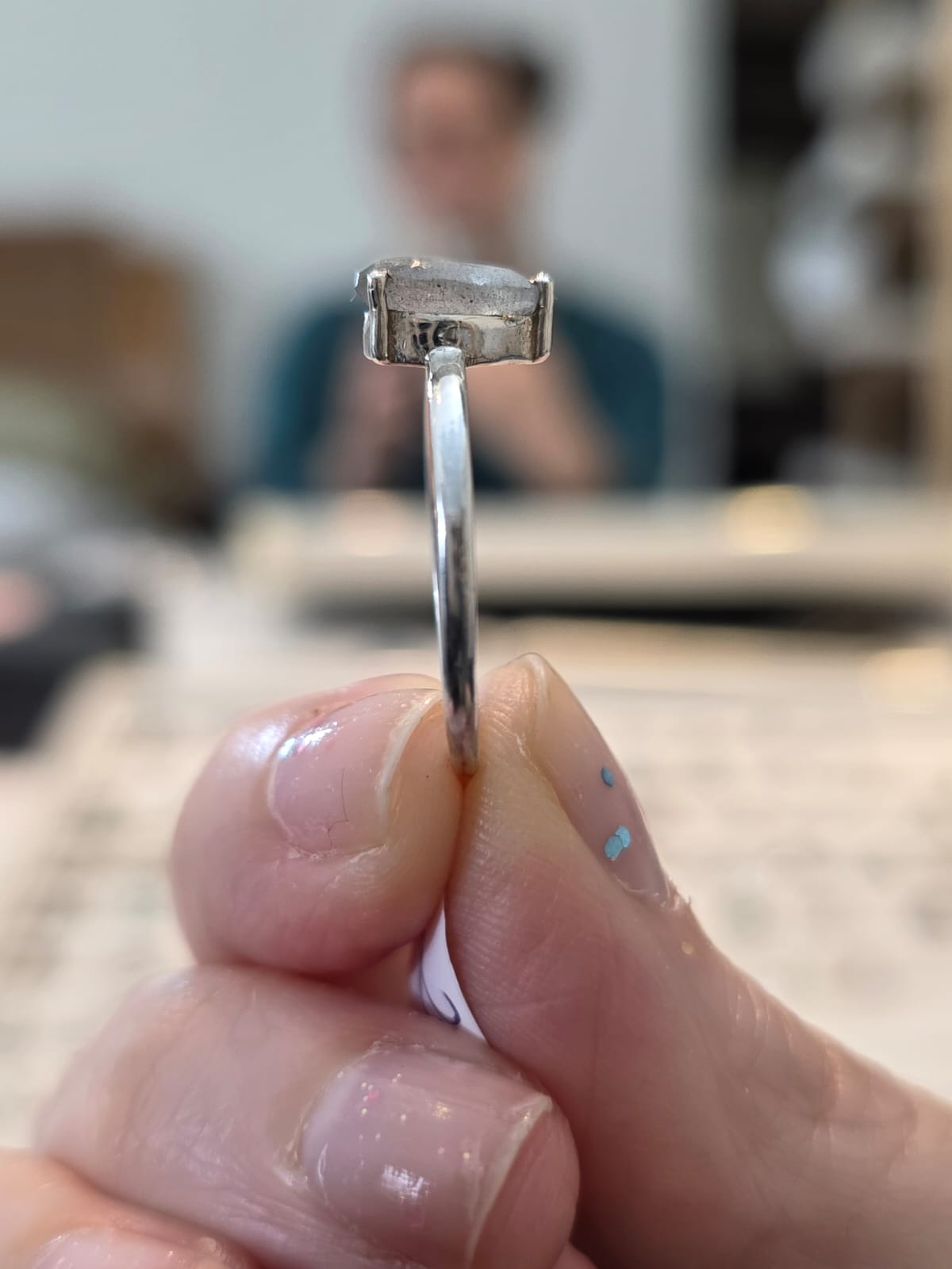 Anel em Prata 925 e Labradorita af474b.