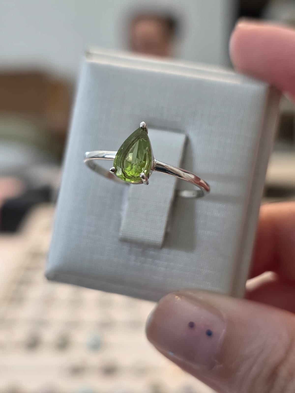 Anel em Prata 925 e Peridoto af474a