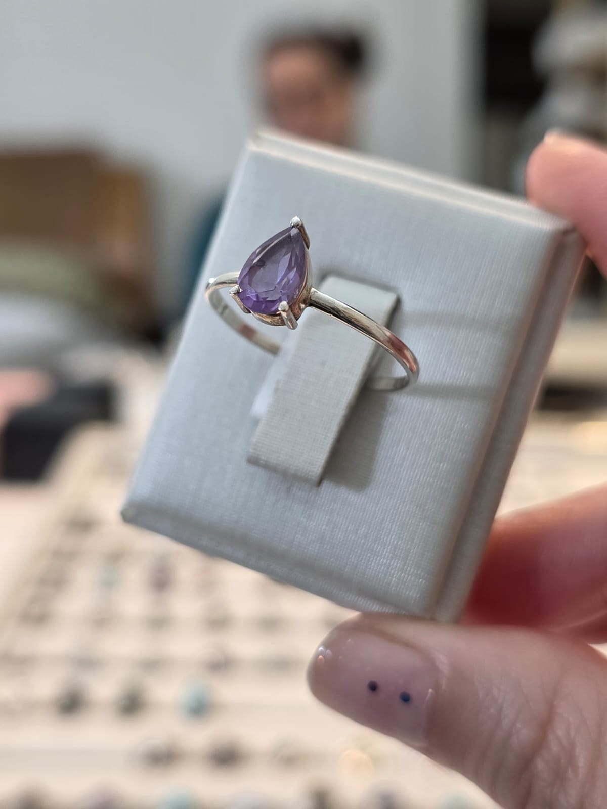 Anel em Prata 925 e Ametista af474f