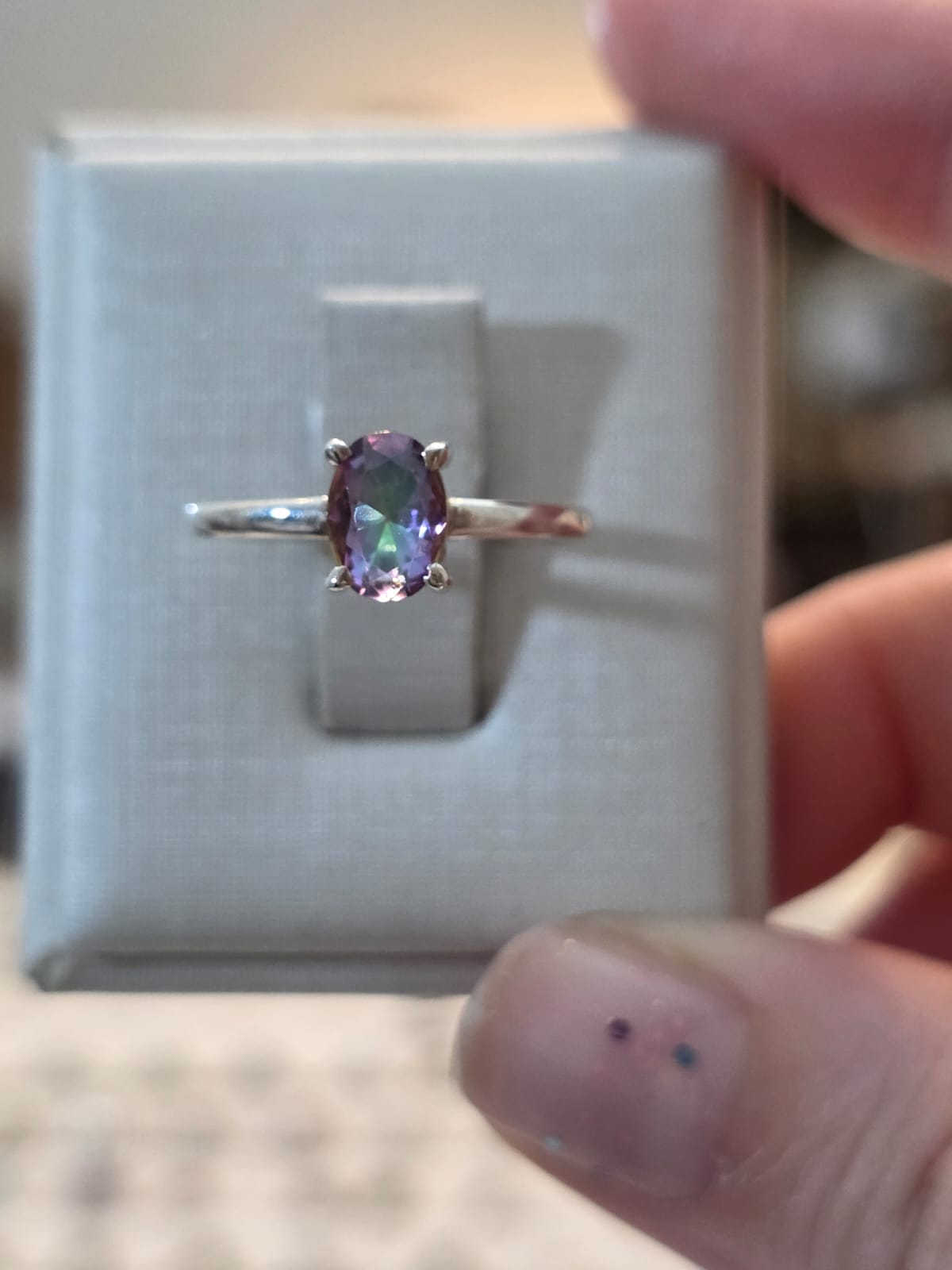 Anel em Prata 925 e Topázio Místico af367