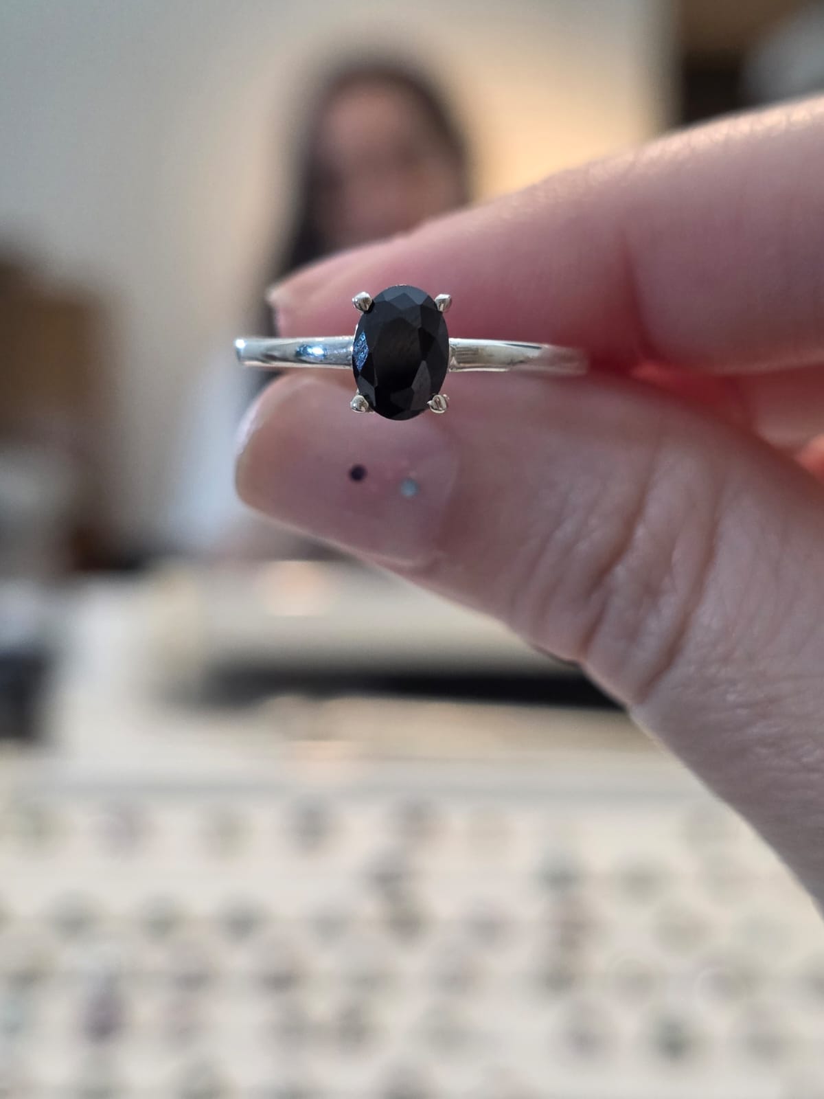 Anel em Prata 925 e Melanita af367d