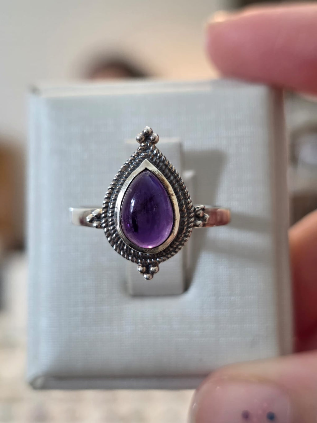 Anel em Prata 925 e Ametista af399b