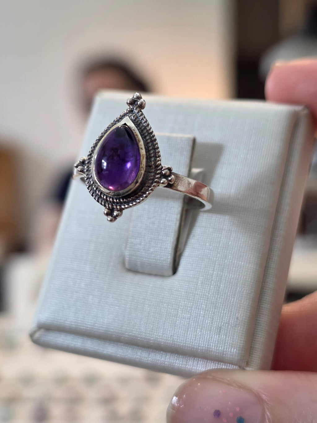 Anel em Prata 925 e Ametista af399b