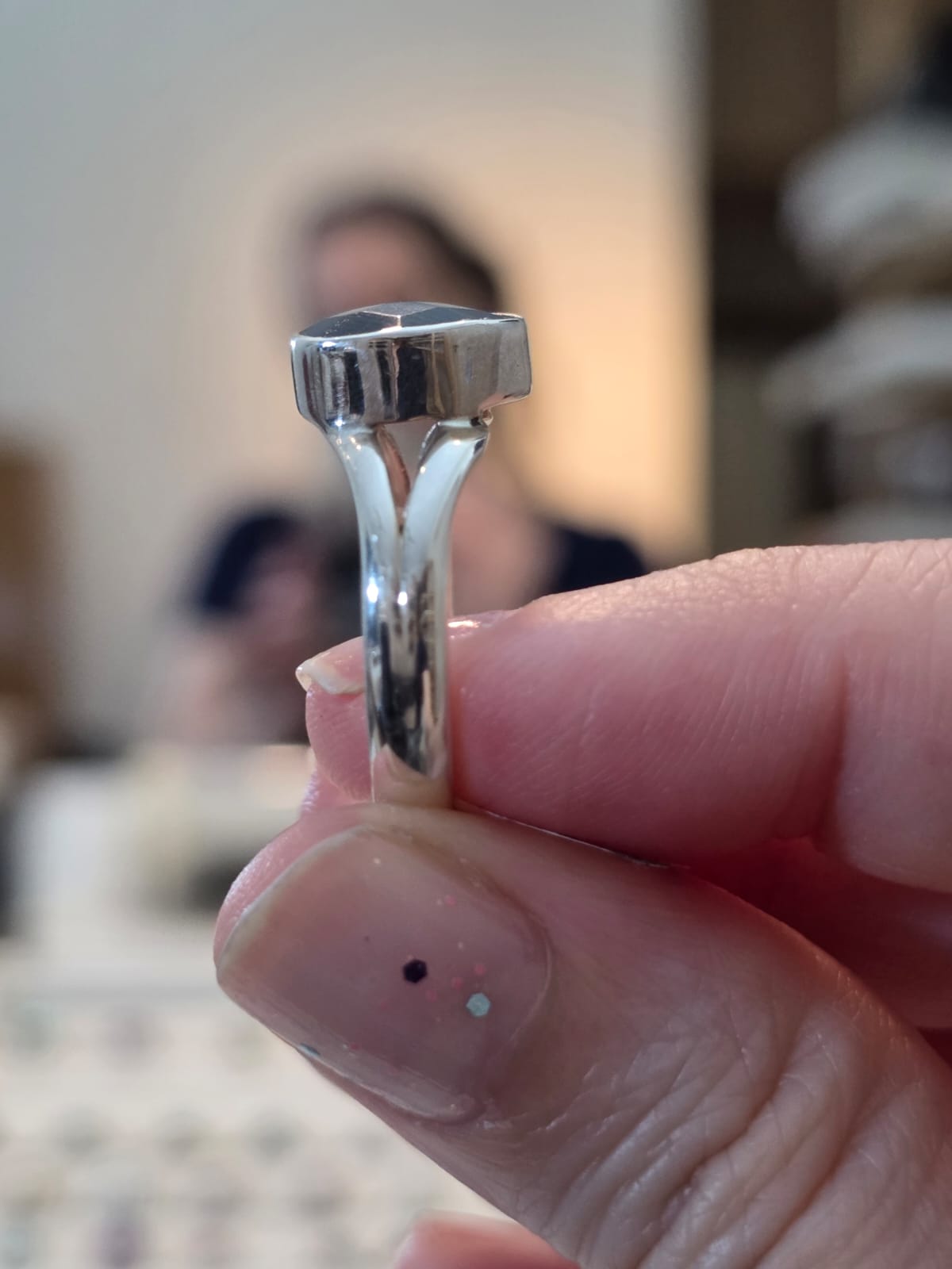 Anel em Prata 925 e Ônix af93