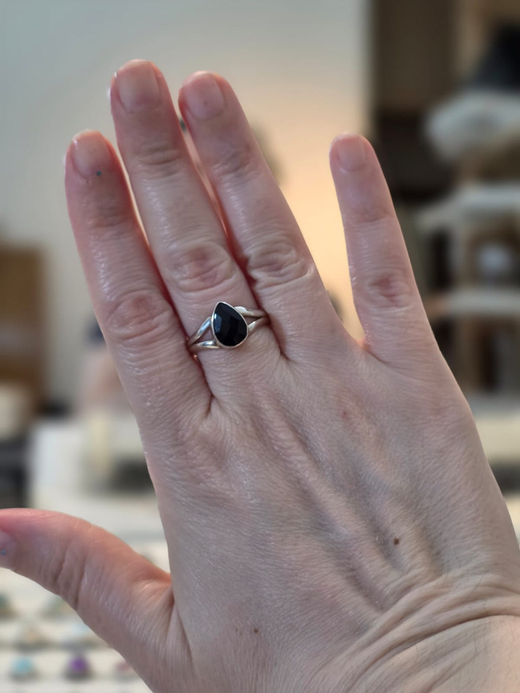 Anel em Prata 925 e Ônix af93