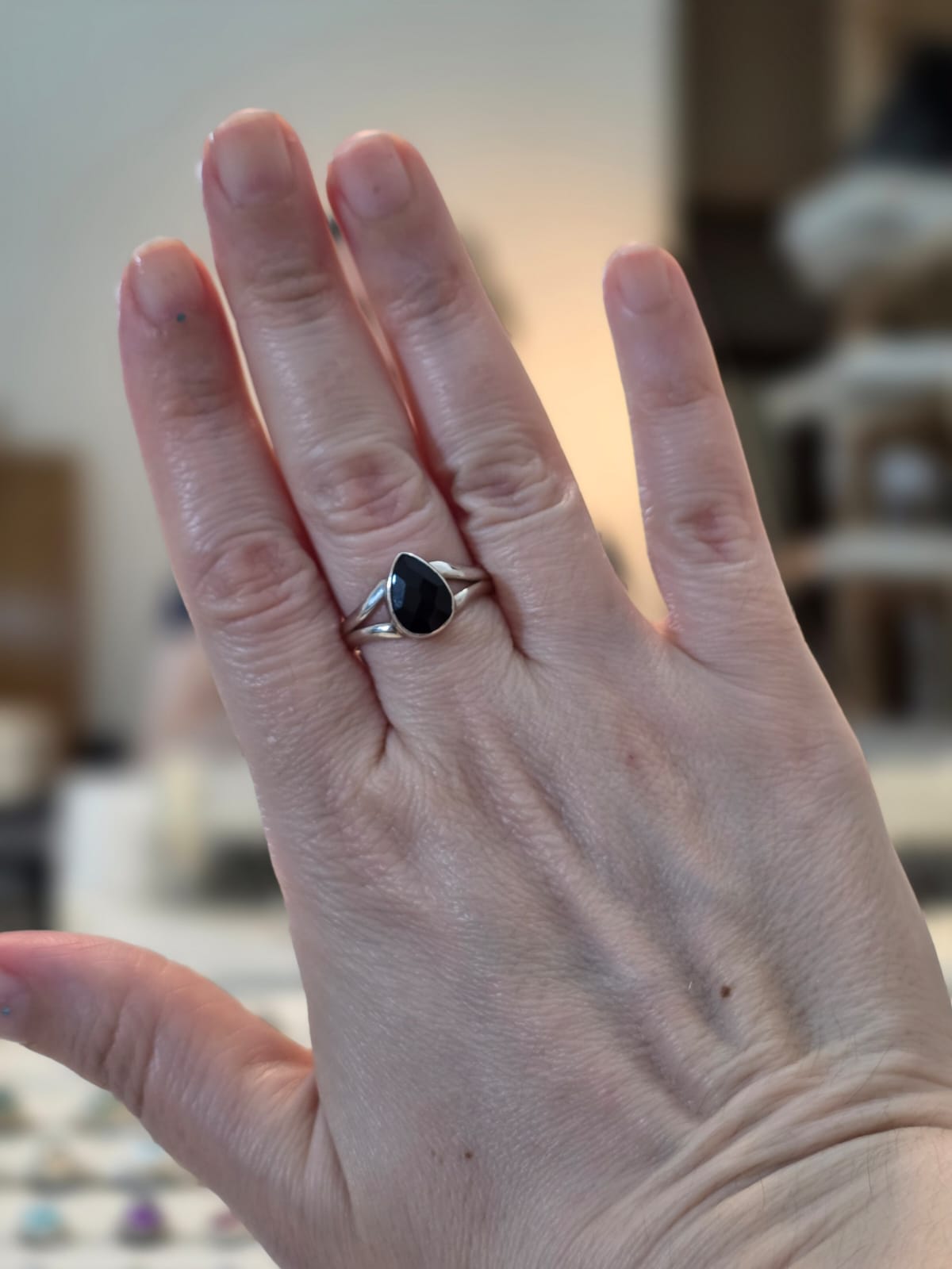 Anel em Prata 925 e Ônix af93