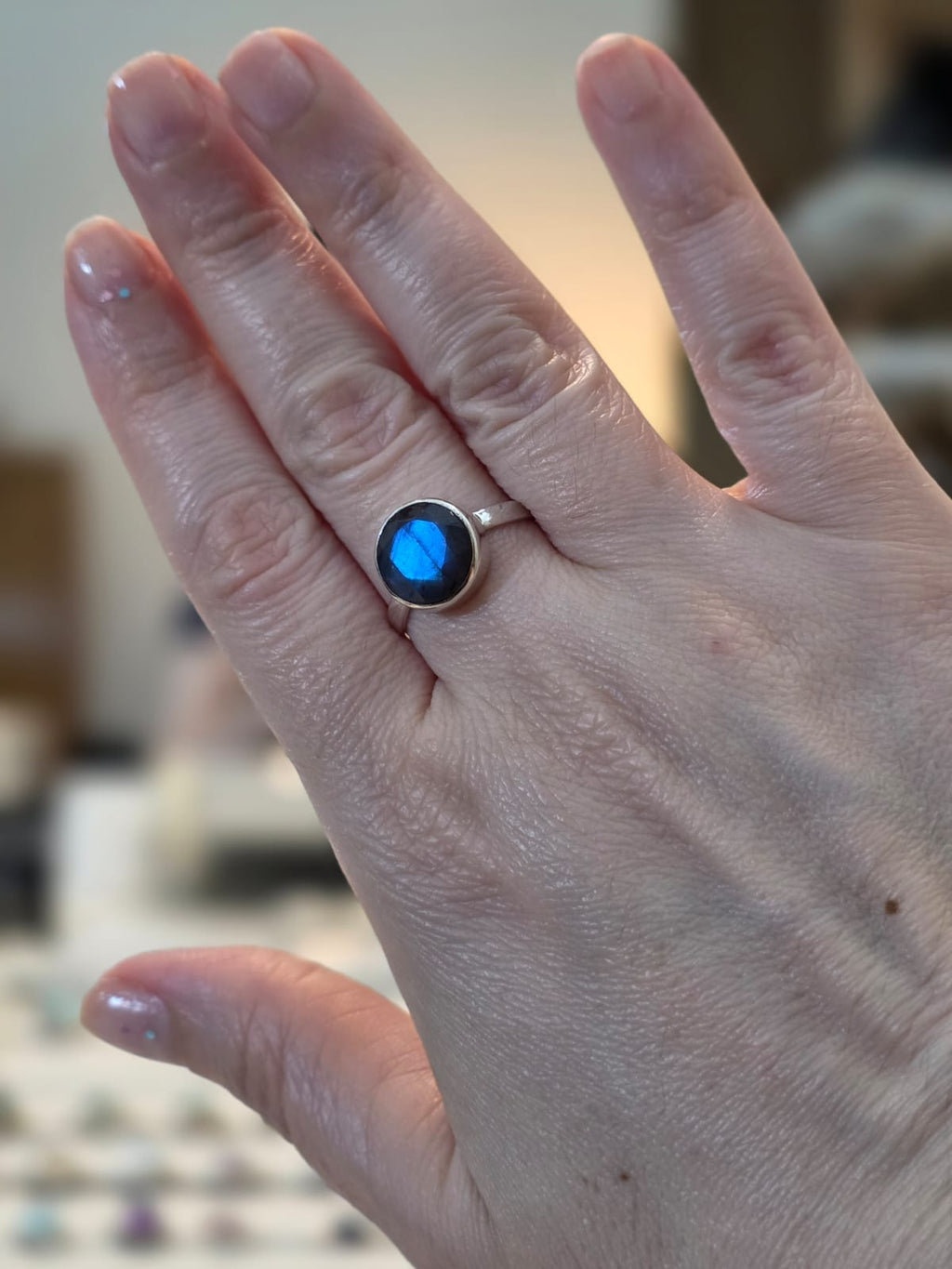 Anel em Prata 925 e Labradorita af71