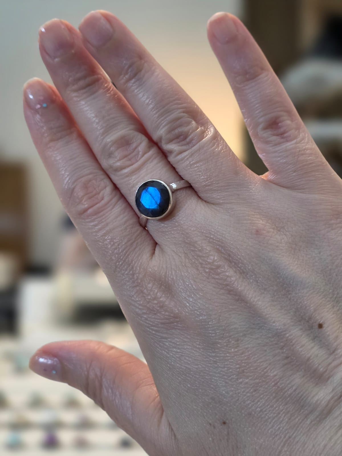 Anel em Prata 925 e Labradorita af71