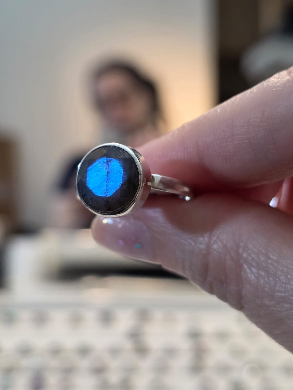 Anel em Prata 925 e Labradorita af71