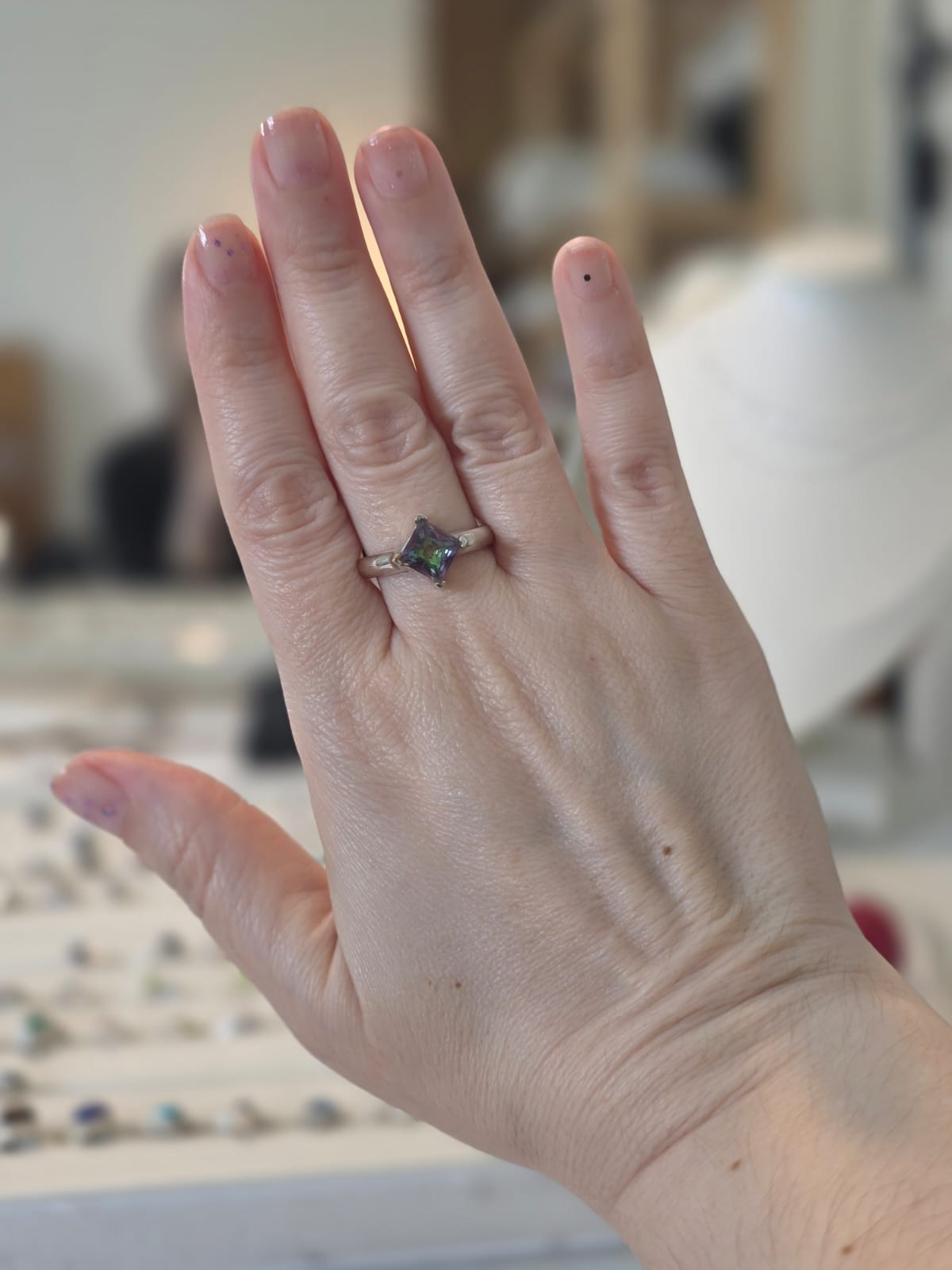 Anel em Prata 925 e Topázio Místico af500c