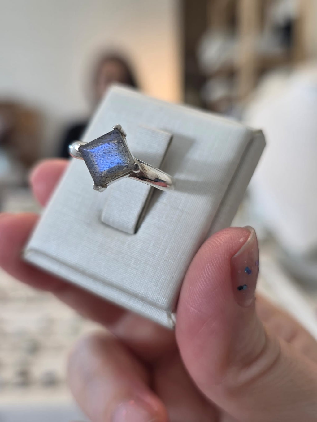 Anel em Prata 925 e Labradorita af500b