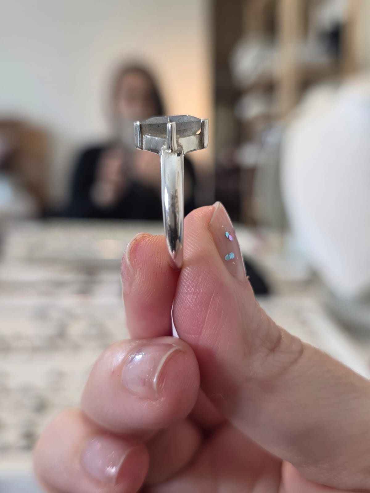 Anel em Prata 925 e Labradorita af500b