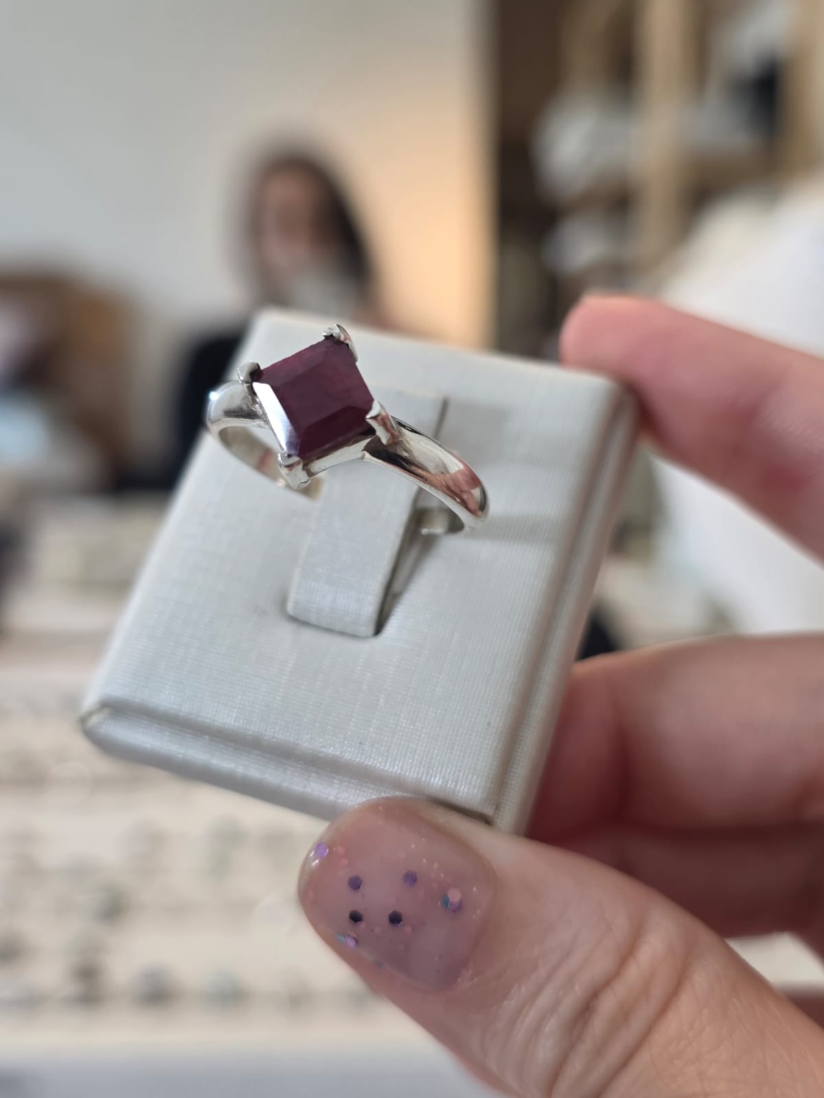 Anel em Prata 925 e Rubi af500a