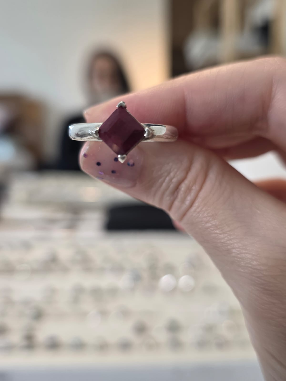 Anel em Prata 925 e Rubi af500a