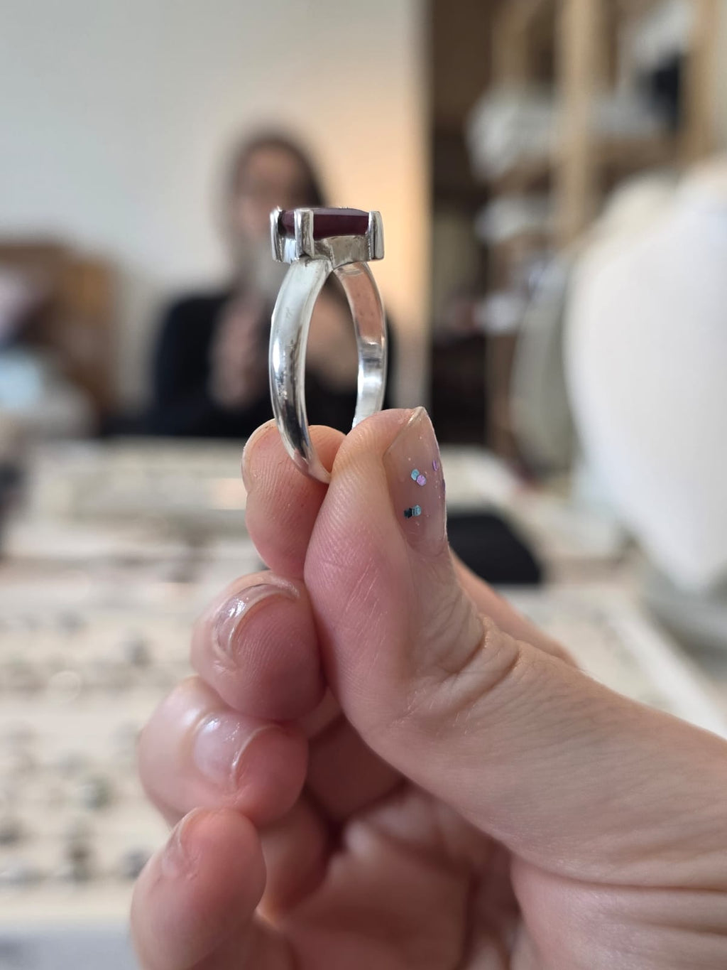 Anel em Prata 925 e Rubi af500a