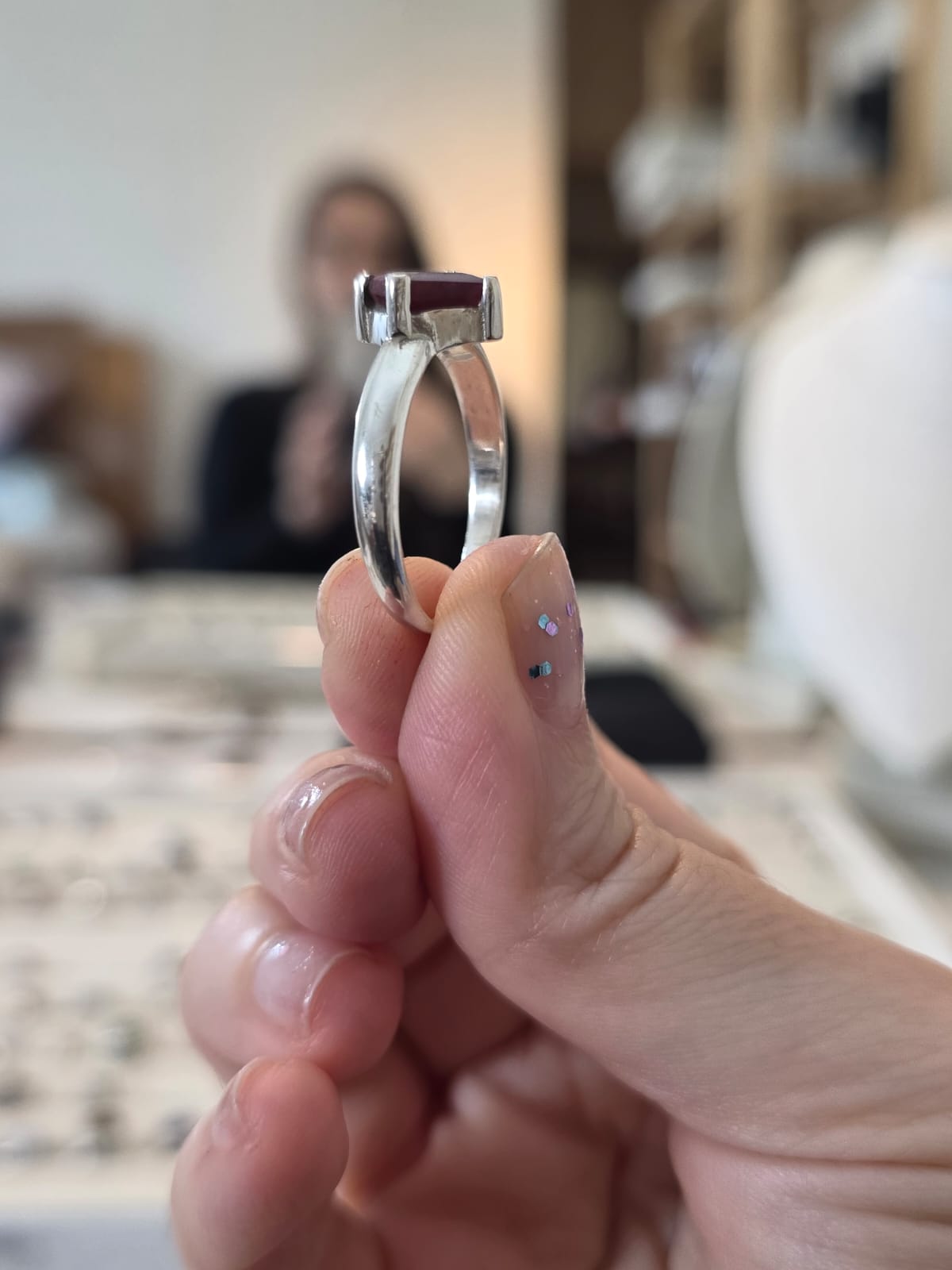 Anel em Prata 925 e Rubi af500a