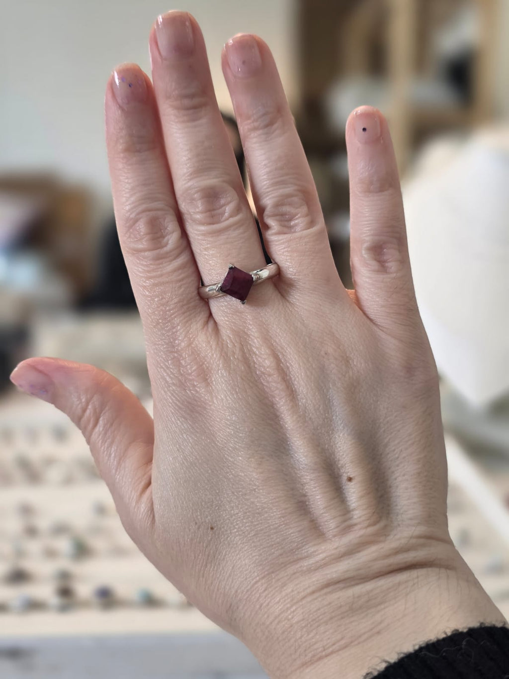 Anel em Prata 925 e Rubi af500a