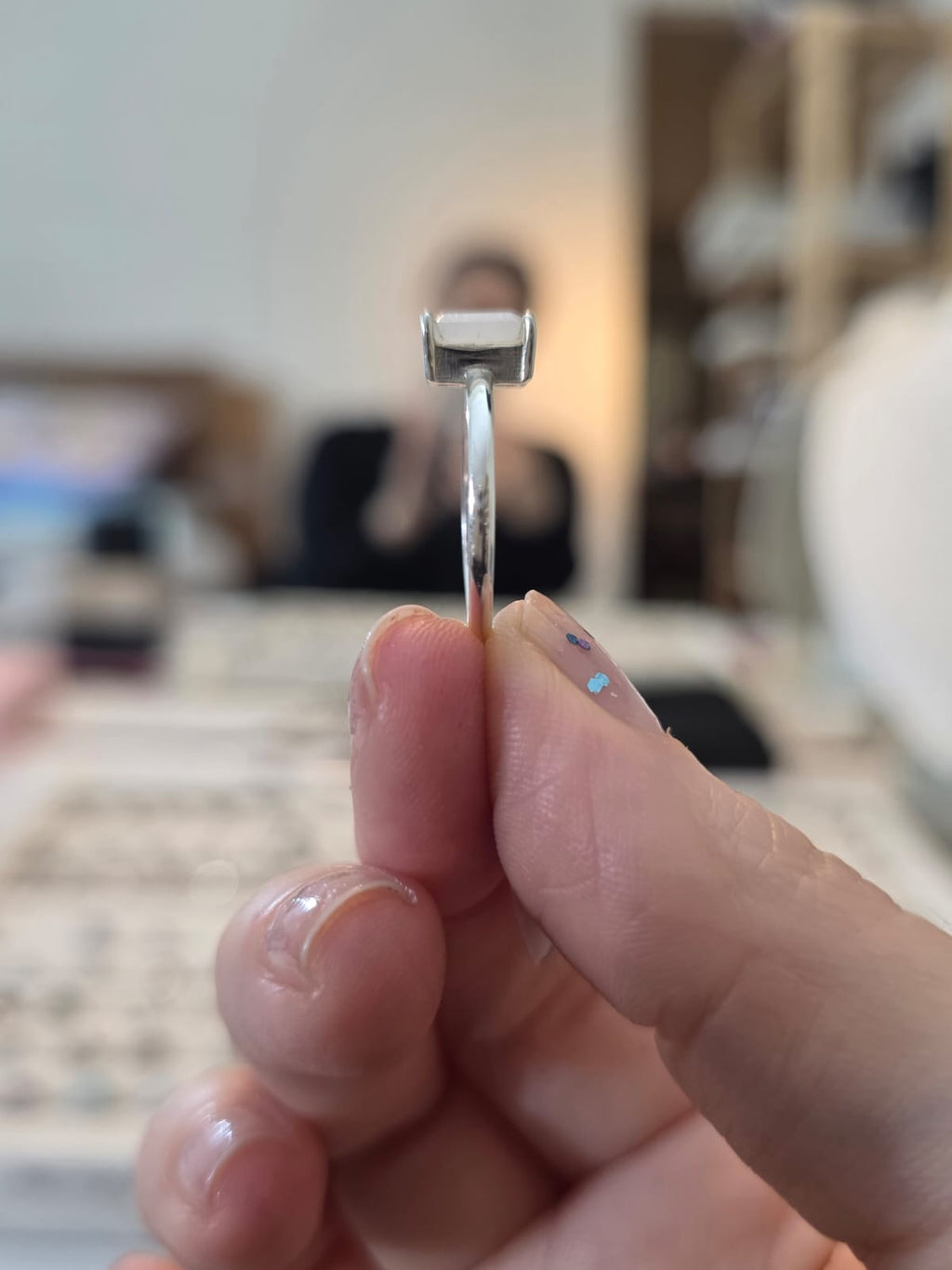 Anel em Prata 925 e Pedra da Lua af499c