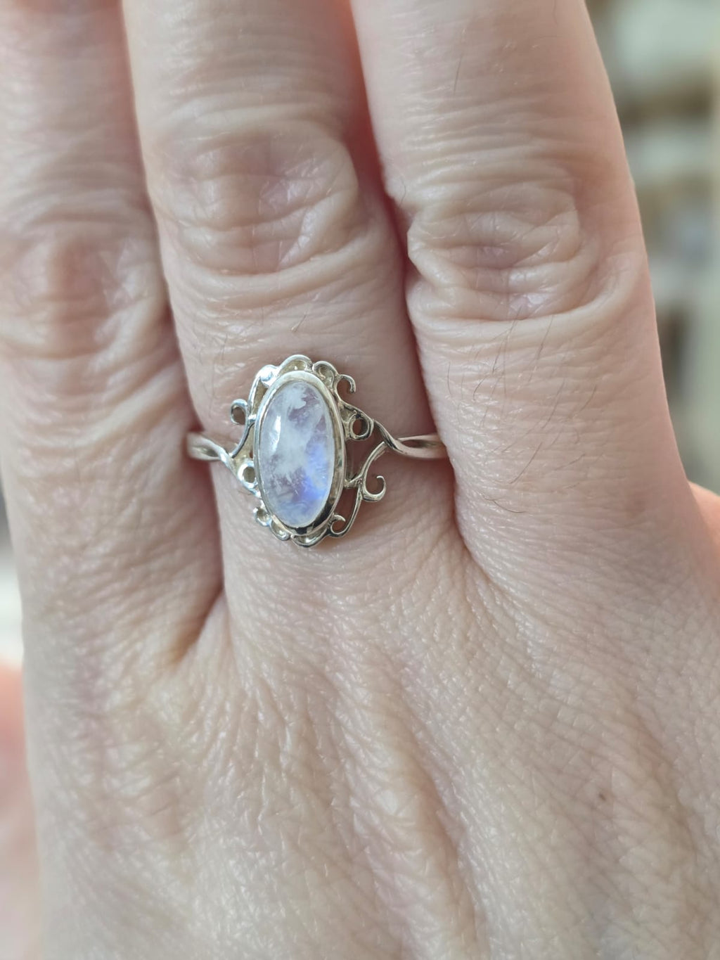 Anel em Prata 925 e Pedra da Lua af495a