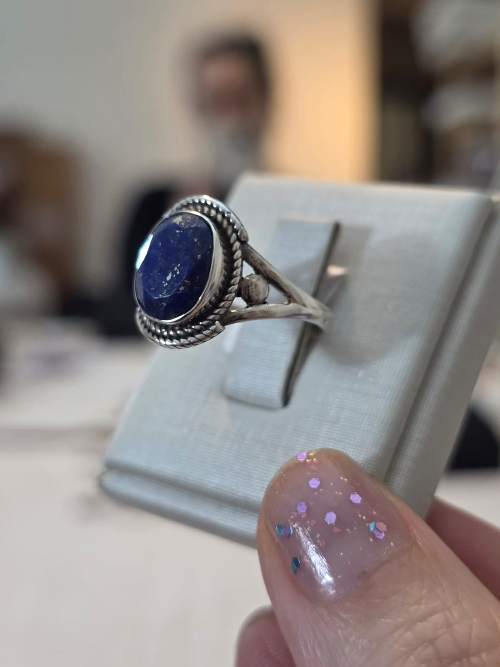 Anel em Prata 925 e Lápis Lazuli af4981