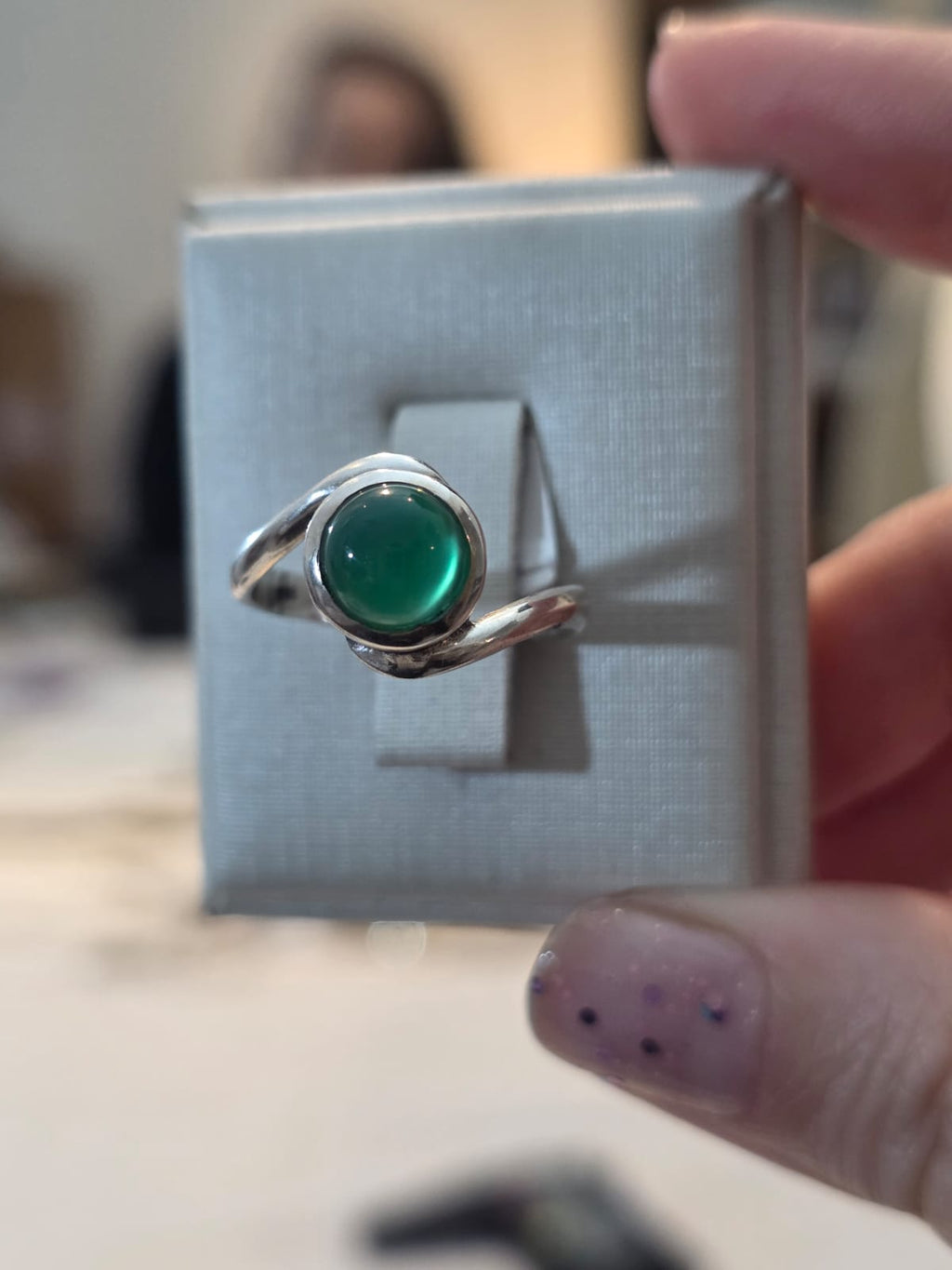 Anel em Prata 925 e Safira af493