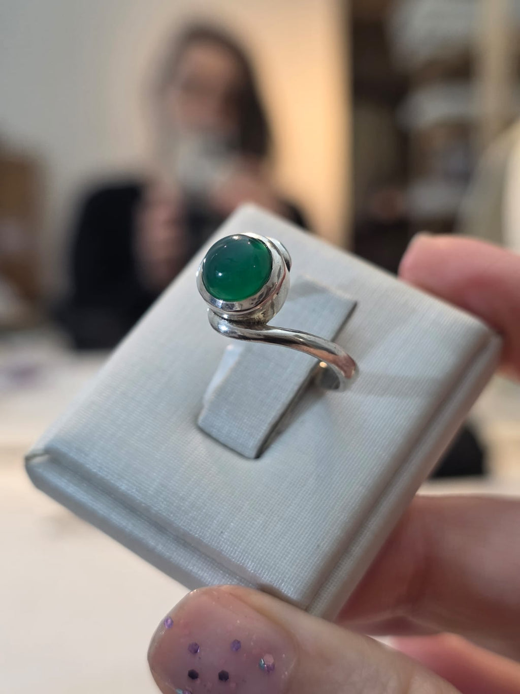 Anel em Prata 925 e Safira af493