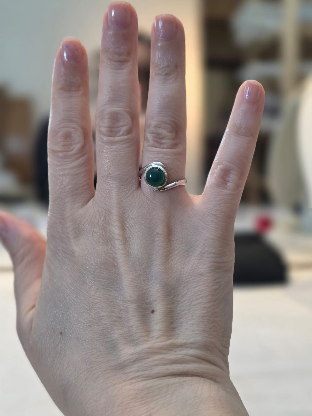 Anel em Prata 925 e Safira af493