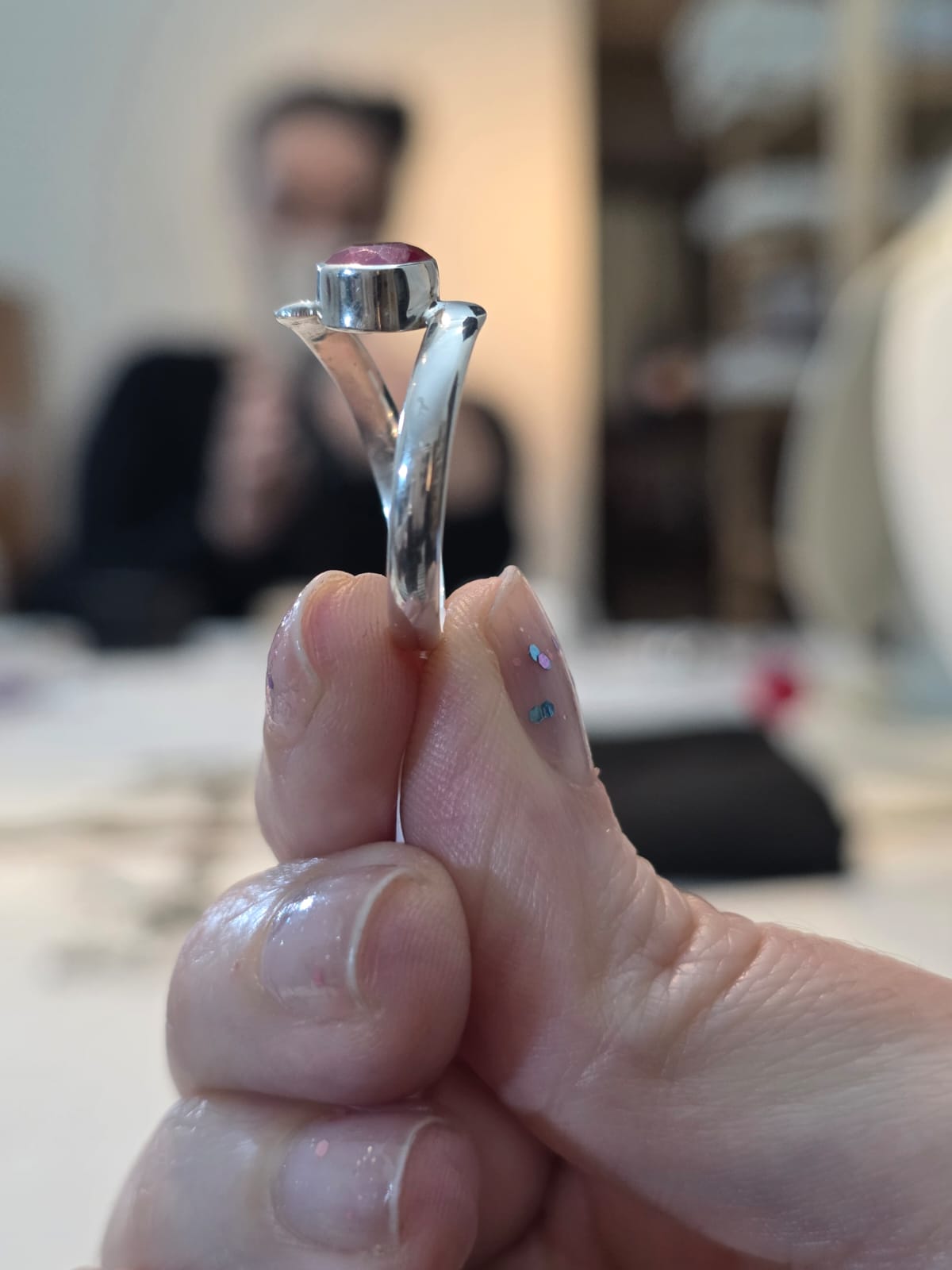 Anel em Prata 925 e Rubi af482