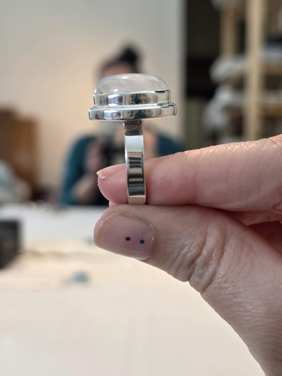 Anel Prata 925 e Pedra da Lua. af573