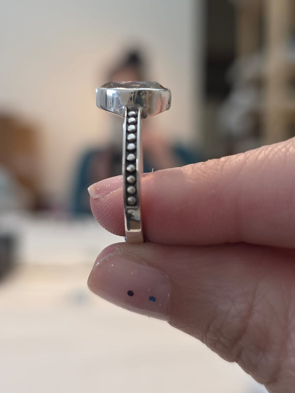 Anel Prata 925 e Citrino Amarelo af409