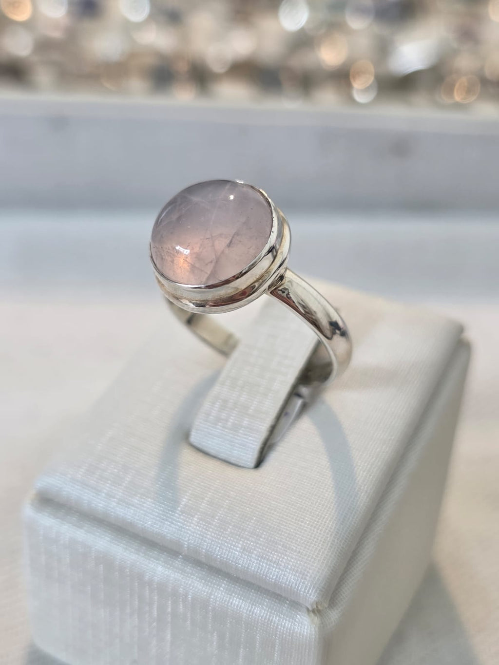 Anel em Prata 925 Quartzo Rosa af646